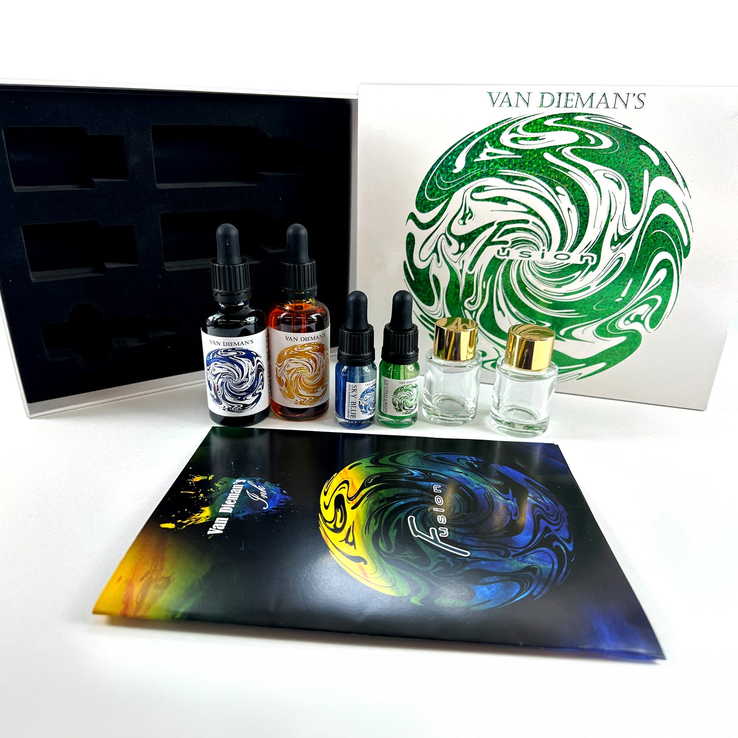 Van Dieman's Fusion - Fountain Pen Ink Mixing Kit - The Green Pack