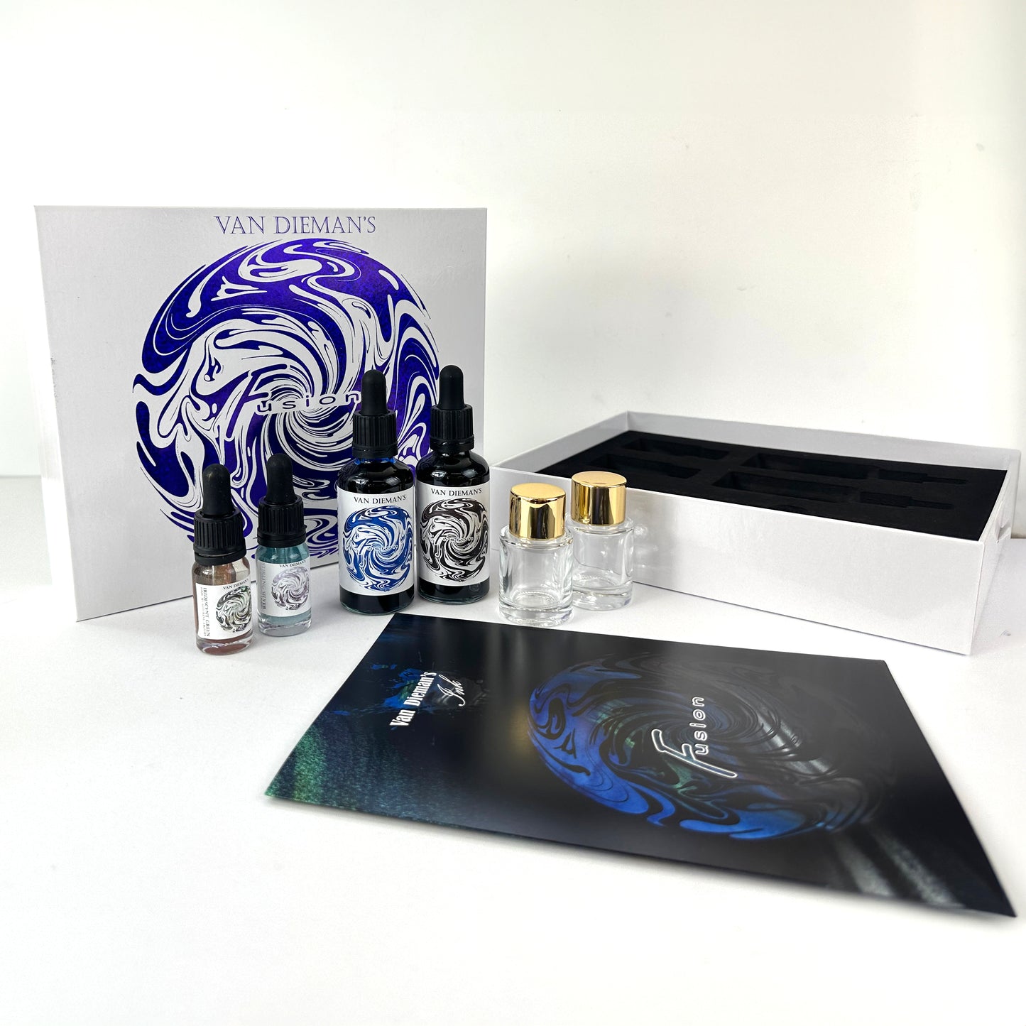 Van Dieman's Fusion - Fountain Pen Ink Mixing Kit - The Blue Pack