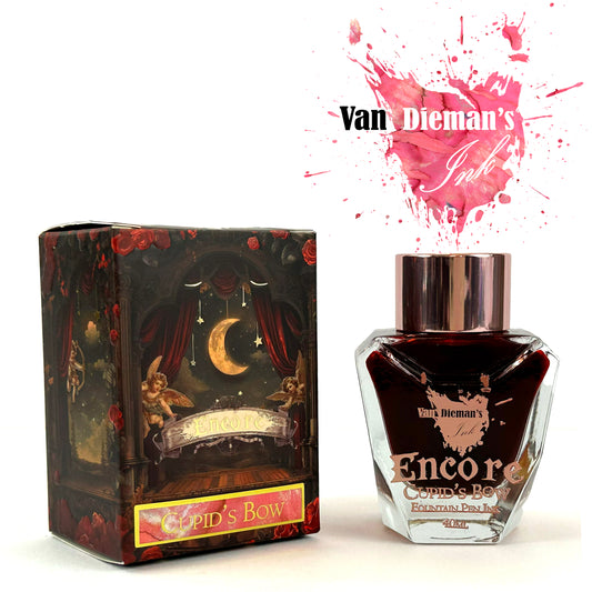 Van Dieman's Encore - Cupid's Bow 40ml Shimmering Fountain Pen Ink