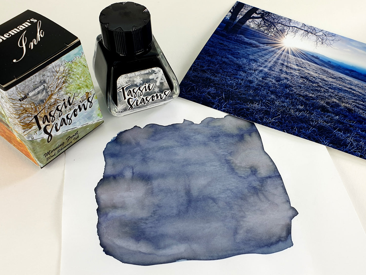 Van Dieman's Tassie Seasons (Winter) Morning Frost - 40ml Shimmering Fountain Pen Ink