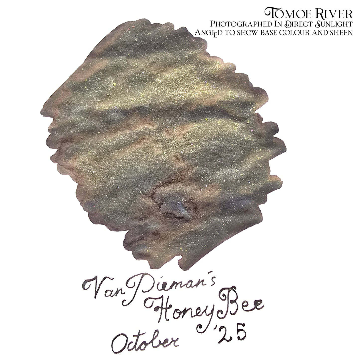 Van Dieman's 2025 October - Honey Bee - 100ml Shimmering Fountain Pen Ink