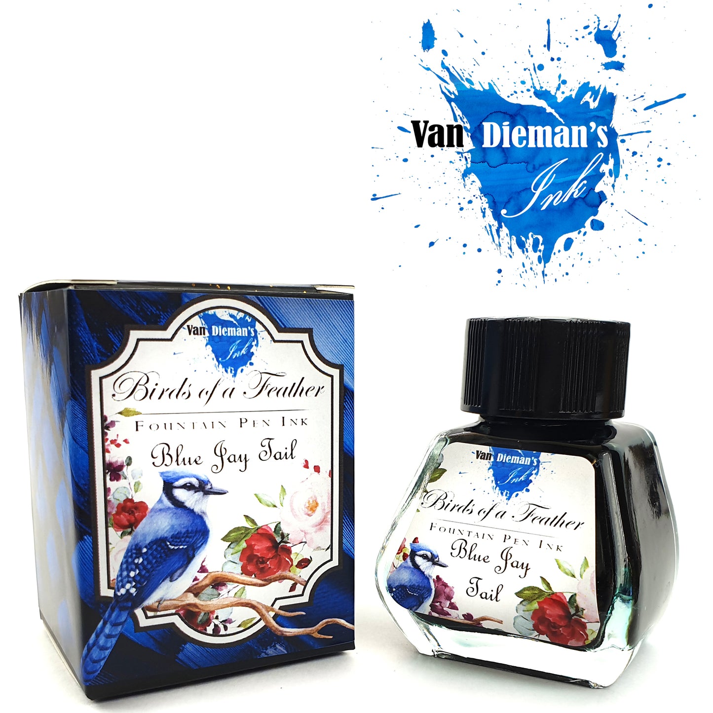 Van Dieman's Birds of a Feather - Blue Jay Tail - Fountain Pen Ink