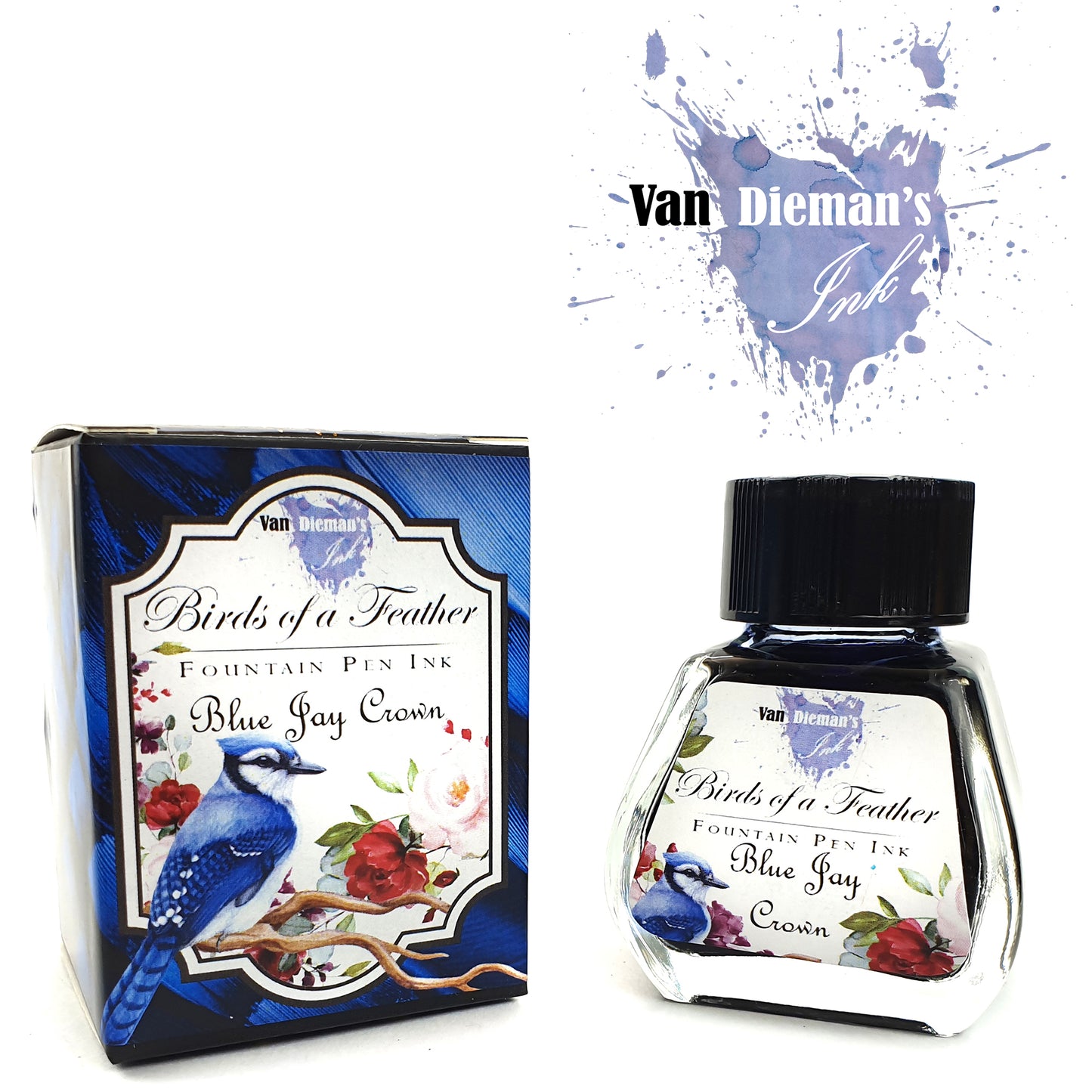 Van Dieman's Birds of a Feather - Blue Jay Crown - Fountain Pen Ink