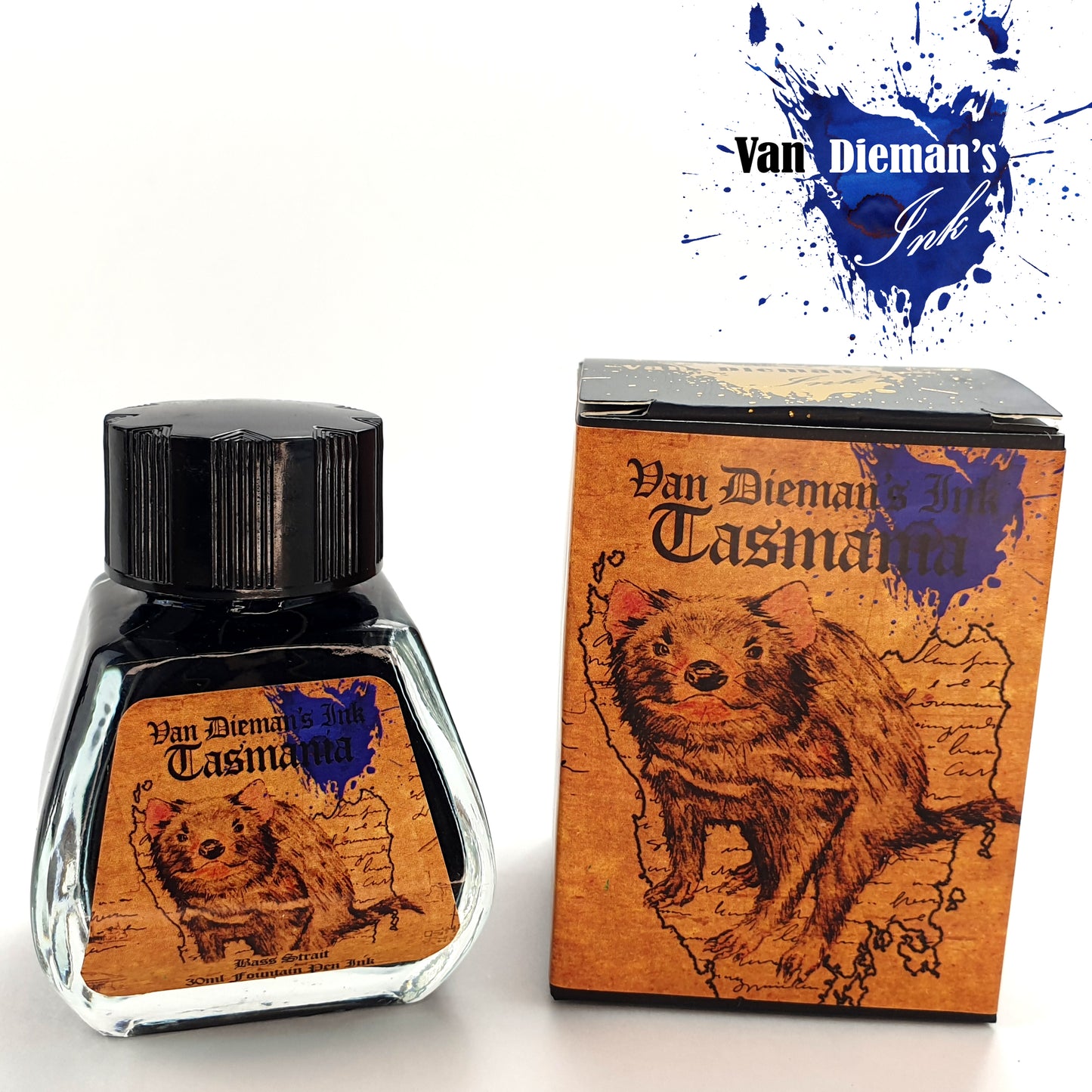 Van Dieman's Tasmania - Bass Strait - Fountain Pen Ink