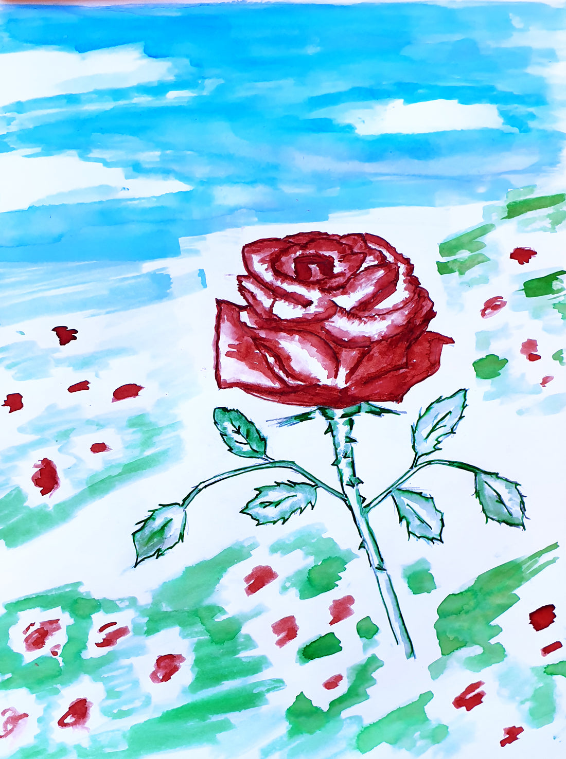 "Spring" - A Rose in Tasmanian Safron