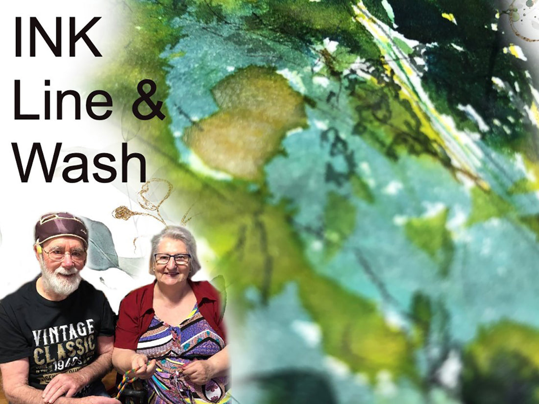Ink Line and Wash Demonstration with Ryn Shell