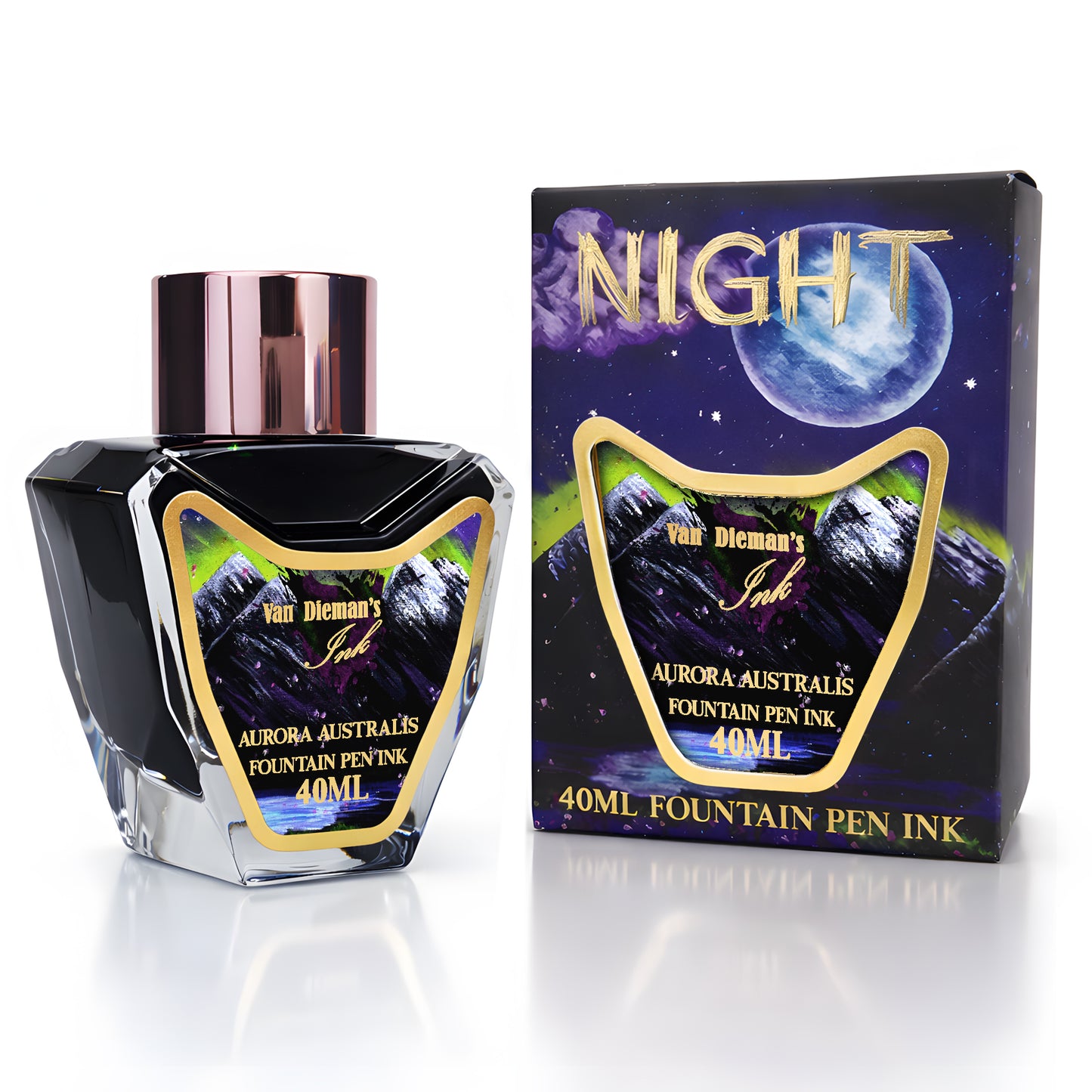 Van Dieman's Night - Aurora Australis - 40ml Fountain Pen Ink