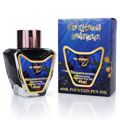Van Dieman's Underwater - Bioluminescence - 40ml Shimmering Fountain Pen Ink