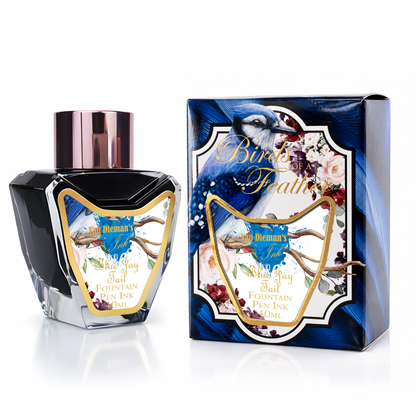Van Dieman's Birds of a Feather - Blue Jay Tail - 40ml Fountain Pen Ink