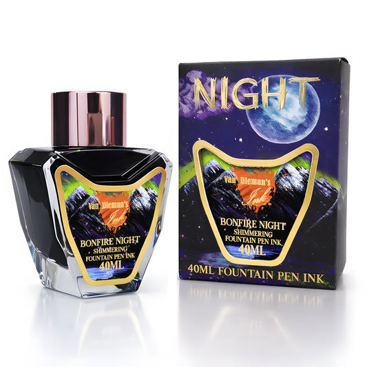 Van Dieman's Night - Bonfire Night - 40ml Shimmering Fountain Pen Ink