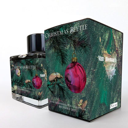 Van Dieman's 2025 December - Christmas Beetle - 100ml Shimmering Multichromatic Fountain Pen Ink