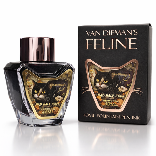 Van Dieman's Feline - Mad Half Hour - 40ml Shimmering Fountain Pen Ink
