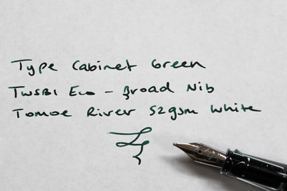 Van Dieman's Flywheel - Type Cabinet Green Fountain Pen Ink