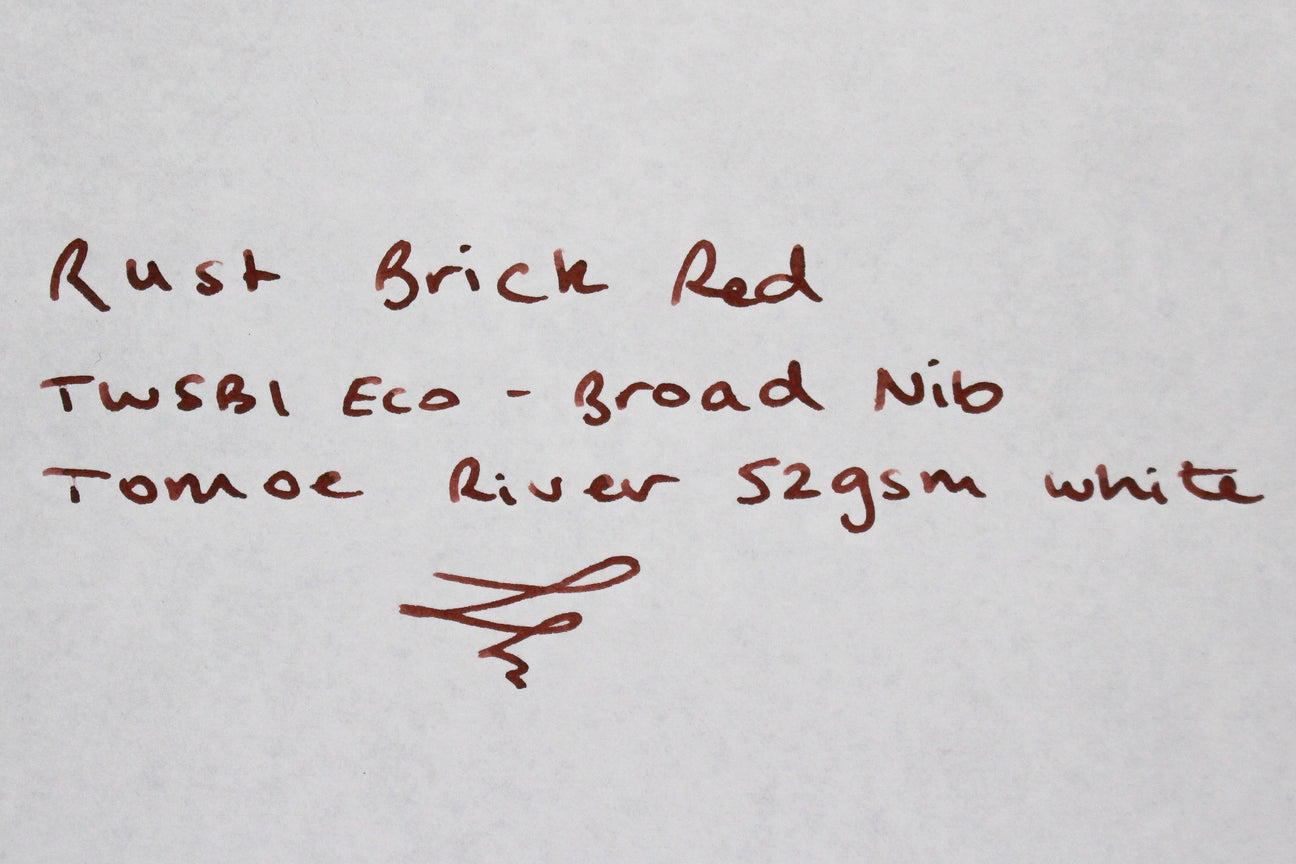 Van Dieman's Flywheel - Rust Brick Red Fountain Pen Ink
