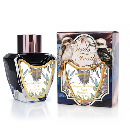 Van Dieman's Birds of a Feather - Laughing Kookaburra Crest - 40ml Fountain Pen Ink