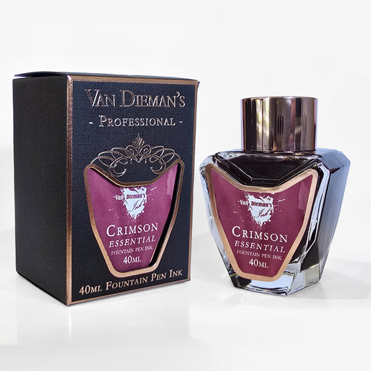 Van Dieman's Professional - Crimson Essential Fountain Pen Ink 40ml