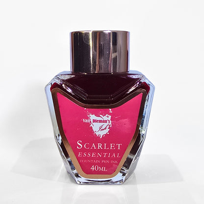 Van Dieman's Professional - Scarlet Essential Fountain Pen Ink 40ml