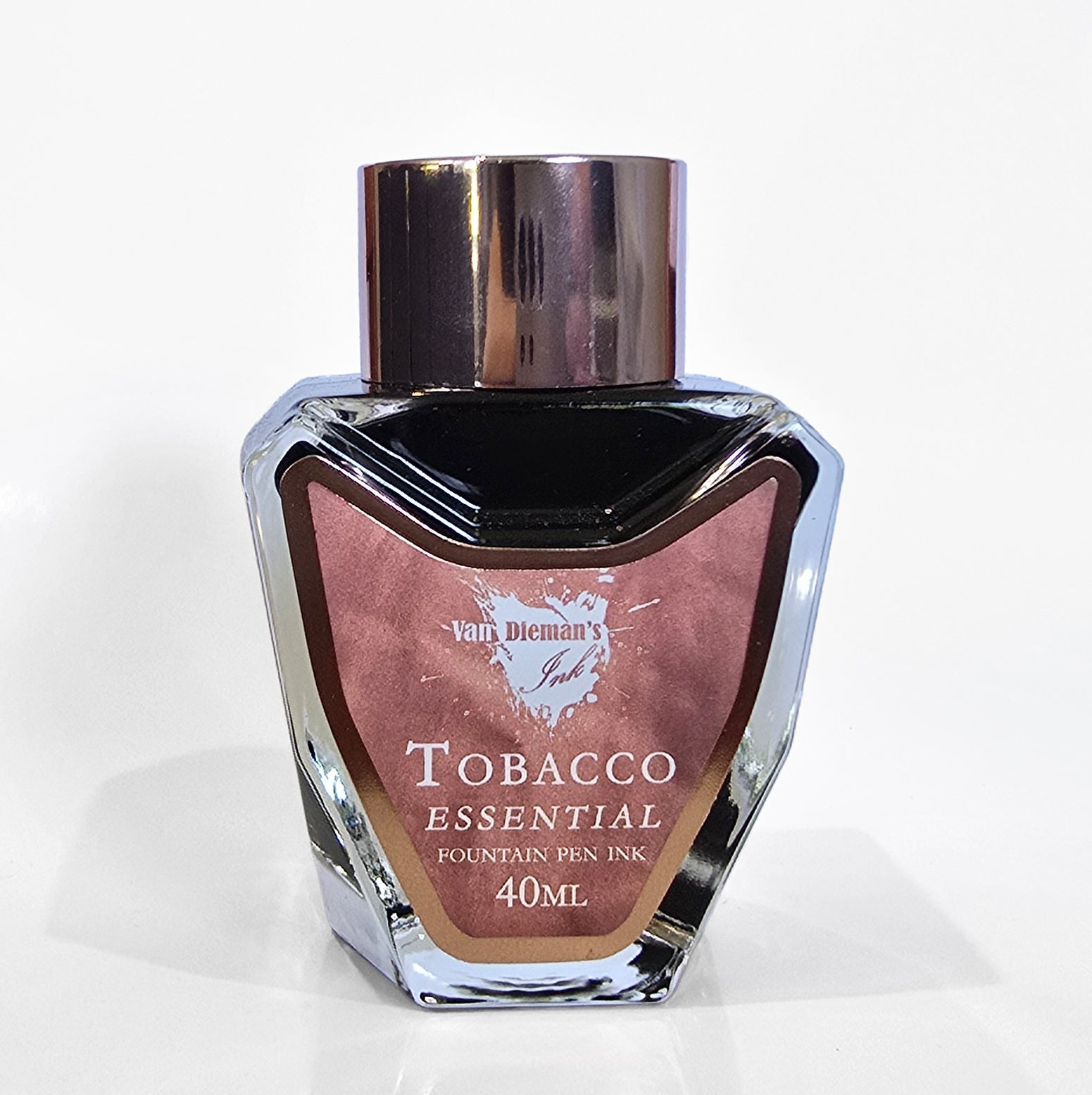 tobacco ink Diamine Sunburst Bottle, 80ml., Crystal Elixir Tobacco Oud Ink 50ml