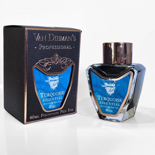 Van Dieman's Professional - Turquoise Essential Fountain Pen Ink 40ml