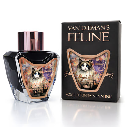 Van Dieman's Feline - Ragdoll Kiss - 40ml Shimmering Fountain Pen Ink