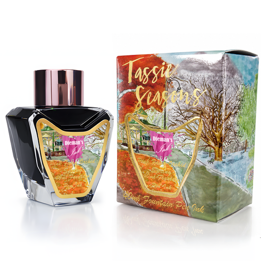 Van Dieman's Tassie Seasons (Spring) Pink Fairy Orchid - 40ml Fountain Pen Ink
