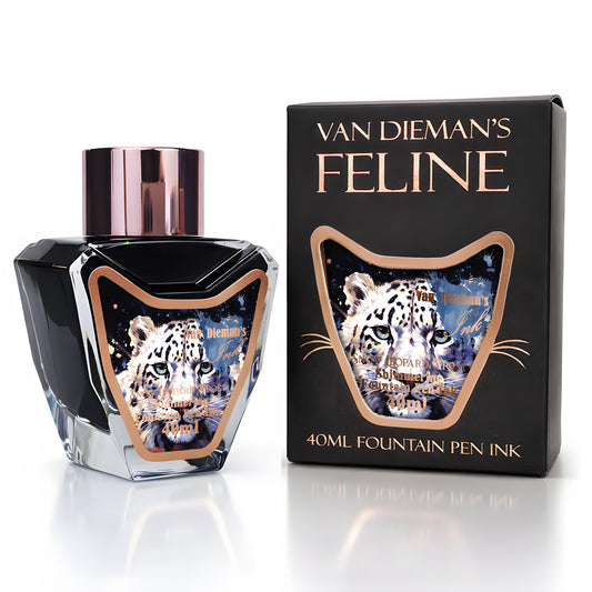 Van Dieman's Feline - Snow Leopard Frost - 40ml Shimmering Fountain Pen Ink