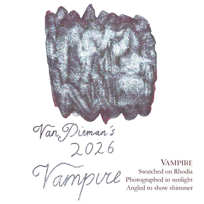 Van Dieman's 2026 - Vampire - 100ml Shimmering Fountain Pen Ink
