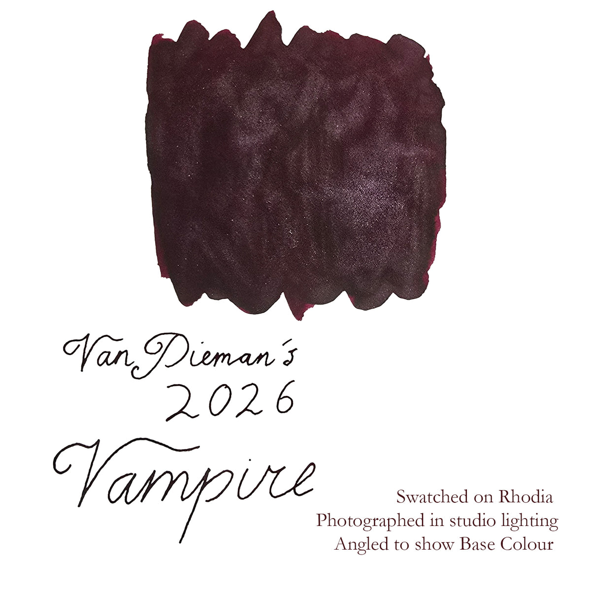 Van Dieman's 2026 - Vampire - 100ml Shimmering Fountain Pen Ink