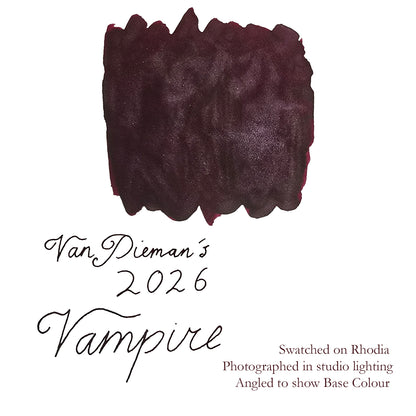 Van Dieman's 2026 - Vampire - 100ml Shimmering Fountain Pen Ink