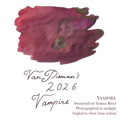 Van Dieman's 2026 - Vampire - 100ml Shimmering Fountain Pen Ink