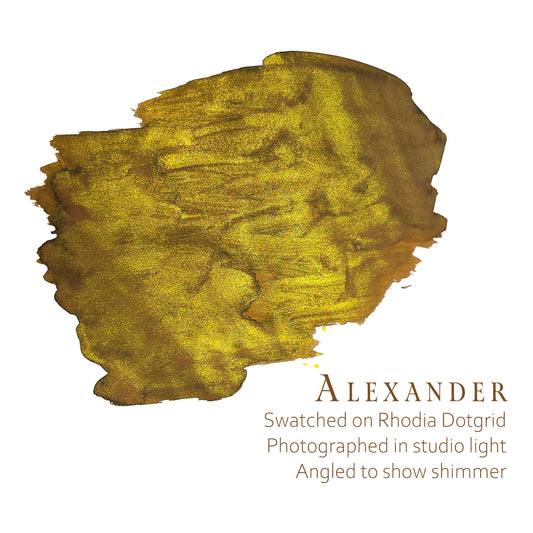 Van Dieman's Greek Heroes - Alexander 40ml Shimmering Fountain Pen Ink