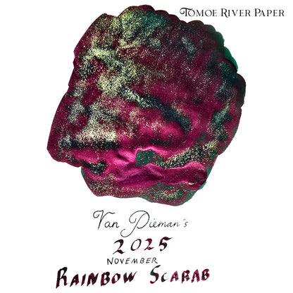 Van Dieman's 2025 November - Rainbow Scarab - 100ml Shimmering Fountain Pen Ink