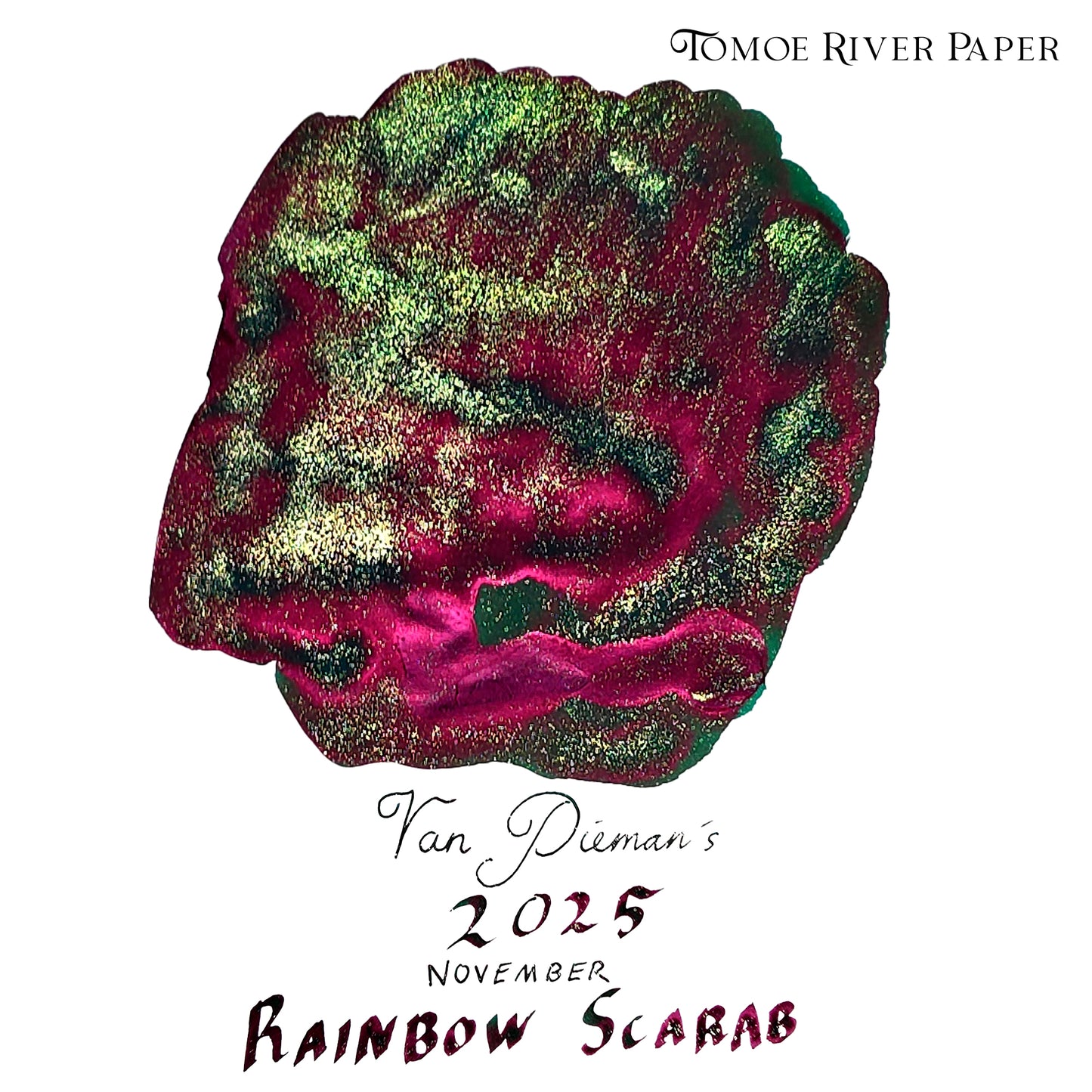 Van Dieman's 2025 November - Rainbow Scarab - 100ml Shimmering Fountain Pen Ink