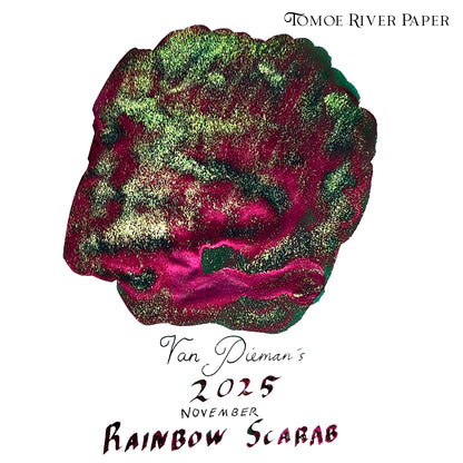 Van Dieman's 2025 November - Rainbow Scarab - 100ml Shimmering Fountain Pen Ink