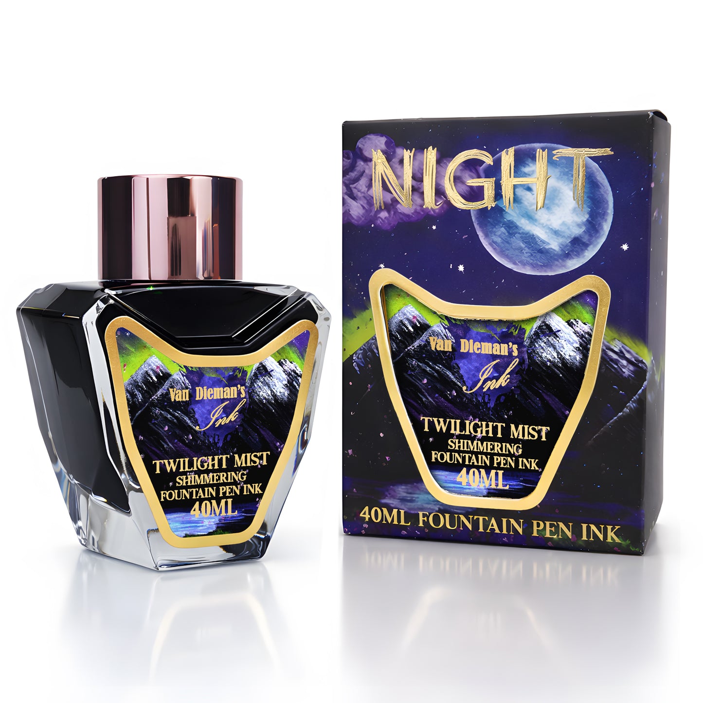 Van Dieman's Night - Twilight Mist - 40ml Shimmering Fountain Pen Ink