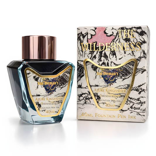 Van Dieman's Wilderness - Azure Kingfisher - 40ml Shimmering Fountain Pen Ink