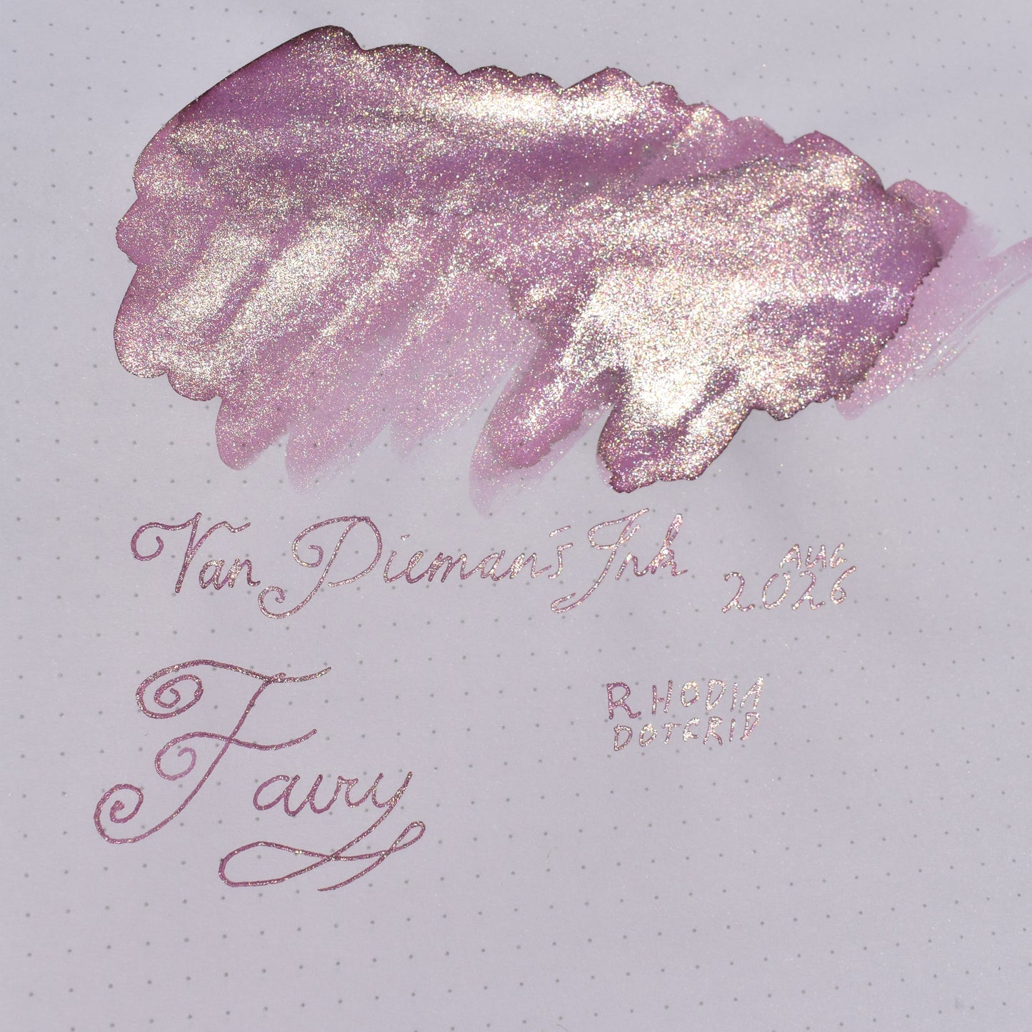 Van Dieman's 2026 - Fairy - 100ml Shimmering Fountain Pen Ink