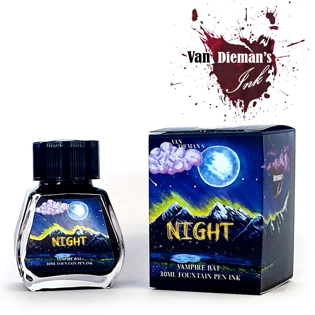 Vampire Tale Ink Van Dieman's Night - Vampire Bat - Fountain Pen Ink – Van Dieman's Ink